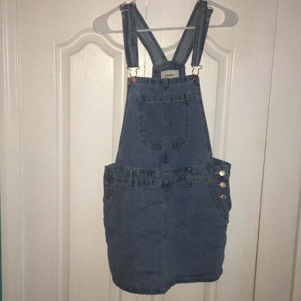 Forever 21 button up overall dress